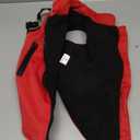 Dog Winter Coat with Harness Built-in | Waterproof Dog Jacket with Zipper & Fleece Lining | Reflective Cold Weather Coat for Small Medium Large Dogs (Red) M