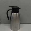 68oz Coffee Carafe Airpot Insulated Coffee Thermos Urn Stainless Steel Vacuum Thermal Pot Flask for Coffee, Hot Water, Tea, Hot Beverage - Keep 12 Hours Hot, 24 Hours Cold (Silver)