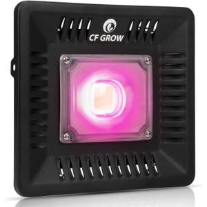Waterproof 100W LED Grow Light Full Spectrum, New Technology COB LED Grow Light, Natural Heat Dissipation Without Noise, Suitable for Plants All Growing Stage Indoor or Outdoor.