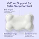 Mellow CloudAlign Memory Foam Pillow for Neck & Shoulder Support, High
