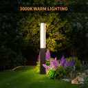 Landscape Path Light, 71" Modern Outdoor LED Luxury Bollard Lighting with IP54 Waterproof for Lawn Courtyard Driveway Pathway Decoration