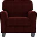 ZNSAYOTX 2 Piece Chair Covers for Living Room with Arms Anti Slip Stretch Arm Chair Slipcovers Sofa Armchair Slipcover Machine Washable Furniture Protector (Red, Chair) (Small)