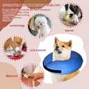 Inflatable Dog Cone Collar-Soft Protective Cone for Dogs After Surgery,Dog Donut Collar for Large Medium Small Dogs and Cats (Blue,Large) (Large(Neck:12"-18"))