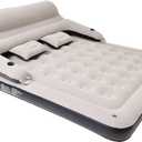 Queen Size Air Mattress Inflatable Bed with Headboard and Pillows, Blow Up Sofabed
