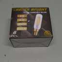 Vintage LED Edison Bulbs E12 Candelabra Dimmable Light Bulbs T6 T25 80W Equivalent,2700K Warm Light,3.58 Inch,6-Pack