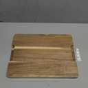 Acacia Wood Cutting Board for Kitchen - 13"x10" Everyday Chopping Board with Handles and Juice Grooves, Soild Wood Serving Tray for Cheese & Meat, Ideal Gift for Housewarming & Christmas