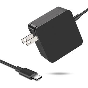 65W USB C Power Adapter, Fiattigear Type C Power PD Wall Fast Charger Compatible with Mac Book Pro, Dell Latitude, Lenovo, Huawei Matebook, HP Spectre, Acer Chromebook and Any Laptops or Smart Phones