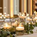 5 Inch Small Glass Cylinder Vases for Centerpieces | 12pcs Clear Flower Vase for Wedding Decorations, Floating Candle Vases in Bulk, Hurricane Candle Holders for Table, Home Dcor