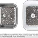 Bligli Pebble Sink Mat for Stainless Steel/Ceramic Sinks, 2 Pack PVC Sink Protectors Mats for Bottom of Kitchen Sink, Dish Drying Mat for Dishes and Glassware, 15.7 x 11.8 inch, Grey