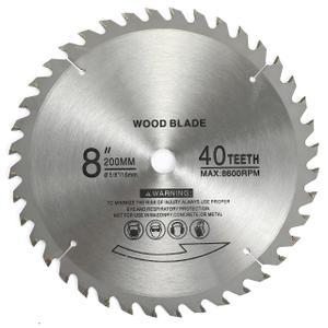 8" 40 Teeth Carbide Tip Wood Cutting Circular Saw Blade Table Saw Blade Miter Saw Blade with 5/8" Arbor for General Purpose