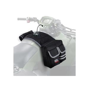 KEMIMOTO ATV Tank Bag Water-resistant Warm Cooler All Terrain Vehicles Accessories Motorcycle Saddle Bag Compatible with Sportsman Scrambler FourTrax Grizzly Snowmobile Bicycle, Black