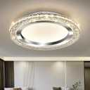 UOFUS 28W LED Flush Mount Ceiling Light Chrome 12inch Modern Round Ceiling Light Fixture 3000K-6000K Super Bright Circle Ceiling Lamp for Bedroom Kitchen Dining Room Entryway Hallway Foyer (11.81inch, Silver)