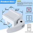 5 Pack Window Locks, Diecast Durable Design, Compatible with Horizontal and Vertical Window, Fit 1/16 inch(0.16cm) up to 1-3/16 Inch Short Version Wide Rail Easy Installation Enhanced Safety