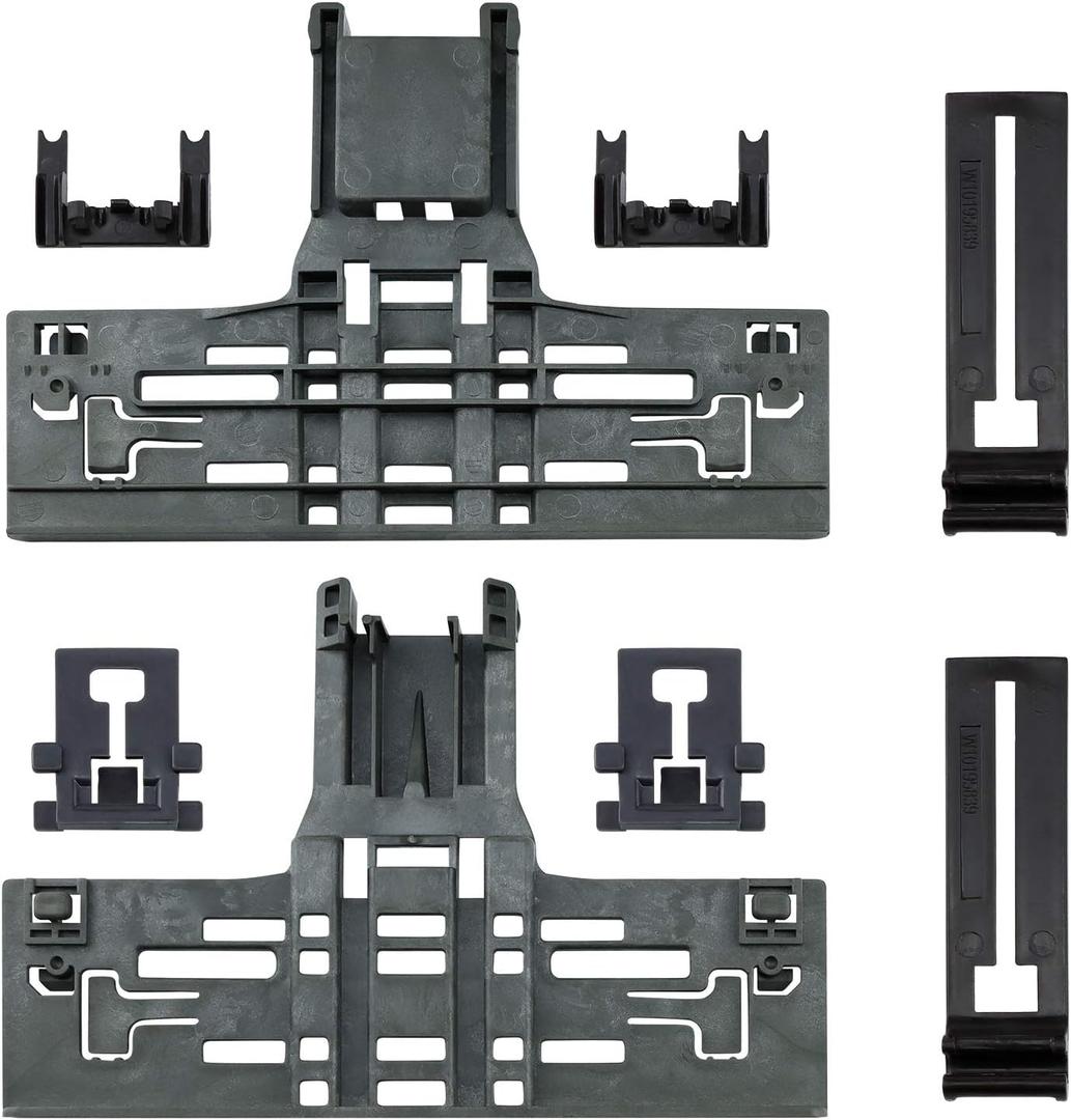 Upgraded WPW10546503 Dishwasher Top Rack Adjuster Compatible with Kitcheneaid Dishwasher Parts Upper Rack, Includes W10546503 W10195840 W10195839 W10250160 Part for Whirlpool kenmore Dishwasher, 8 PCS