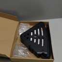 Sotfamily Plastic Shower Caddy Corner (for 90° Only), 4 Pack Adhesive Corner Shower Shelves for Bathroom Organizers and Storage, Black