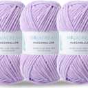 3PCS 3.5oz Chenille Yarn for Blankets Amigurumi: Soft Velvet Baby Yarn Blanket Knitting and Crocheting Bulky 5# Yarn 3 Skeins of 100g (Orchid Bloom)