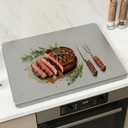 19.7"L x 15.7"W Stainless Steel Cutting Board for Kitchen – Large L-Shaped Bread Board, Double-Sided Non-Stick Chopping Board with Lip for Baking, Dishwasher Safe Pastry Board for Kneading