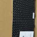 Happybuy Interlocking Tiles 50 PCS Black, Drainage Tile 12x12x0.5 Inches, Outdoor Deck Interlocking Floor Tiles for Pool Shower Bathroom Deck Patio Garage