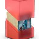 Ultimate Guard Boulder 100+ Classic, Deck Case for 100 Double-Sleeved TCG Cards, Ruby, Secure & Durable Storage for Trading Card Games, Soft-Touch Finish