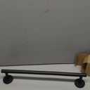 Matte Black Towel Bar 18 Inch – SUS304 Stainless Steel Wall Mounted Bathroom Towel Rack, Single Layer Rod, Rustproof Hand Towel Bar for Bathroom, Kitchen, Toilet – Installation Hardware Included