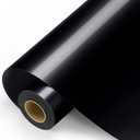 Black Permanent Vinyl - Glossy Black Adhesive Vinyl Roll