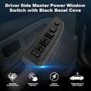 15883323 Front Driver Side Door Lock and Power Window Switch with Black Bezel Cover for Chevy Avalanche Silverado Suburban Tahoe Cadillac Escalade GMC Yukon Sierra Yukon XL 2003-2008 901-075