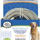 Four Paws Heavy Weight Trolley Exerciser Silver 100 Feet
