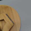 Pekokavo Sofa Arm Clip Tray, Side Table for Remote Controls/Drinks/Gamepads Holder (Bamboo)