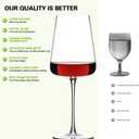 2 x Red Wine Glasses Set of 4, Premium Crystal Wine Glasses Hand Blown,20 oz,Thin Rim,Long Stem,Perfect for Red or White,Daily Use,Unique Wedding Anniversary or Birthday Gift