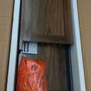 RUSTOWN Farmhouse Bathroom Wall Cabinet,3-Tier Rustic Wood Wall Mounted Cabinets,Vintage Medicine Cabinet with Sliding Barn Door and Adjustable Shelves,Over The Toilet Storage Cabinet (Dark Walnut)