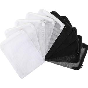 DEPEPE 10pcs 7.8 x 5.9 Inch Aquarium Filter Media Bags with Zipper for Activated Carbon, Biospheres, Ceramic Rings