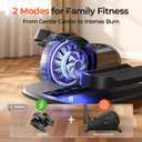 Under Desk Elliptical Exercise Machine, Electric Elliptical for Seniors with 10 Level Adjustable Resistance & Speeds, Quiet Portable Elliptical Machine with Remote for Home Office