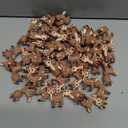 Chunful 50pcs Christmas Mini Reindeer Figurines Cute Xmas Little Deer Figure Tiny Deer Statues for Home Room Cabinet Office Garden Tabletop Ornaments Cake Toppers Hide and Seek