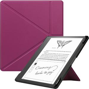 KuRoKo Slimshell Case for Kindle Scribe (2024/2022 Released), Premium Lightweight PU Leather Stand Cover with Auto Sleep/Wake for 10.2 inch Amazon Kindle Scribe 2024(1st Gen)/2022-Purple