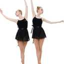 MANZI 3 Pairs Convertible Dance Tights for Women Transition Ballet Stockings (S)