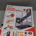 JOYIN Arcade Basketball Game Set with 4 Balls and Hoop for Kids 3 to 12 Years Old Indoor Outdoor Sport Play - Easy Set Up - Air Pump Included - Ideal for Competition