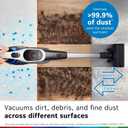 Bosch Unlimited 9 Cordless Stick Vacuum Cleaner - Up to 60 Min Battery, Multi-Surface, Vacuums Pet Hair, Hard Floors and Carpets, HEPA Filter, MicroClean Brush, 3 Accessories, White