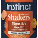 2 x Instinct Freeze Dried Shakers, Cat Food Topper, Digestive Health, 5.5 oz | Freeze dried raw powder, sprinkle on dry or add water for gravy, probiotics & functional ingredients to support digestion (EXP 06/23/27)