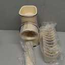 SUSTEAS Rotary Cheese Grater with Handle, Vegetable Slicer, 6 Interchangeable Blades, Reinforced Suction, Easy to Clean, Kitchen Shredder for Crushed Ice, Fruits, Nuts with Blade Storage Case, Beige