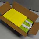 RACETOP 32 Pack Small Paper Gift Bags with Handles, 5.8"3.2"8.25" Kraft Paper Party Favor Bags Bulk for Kids Birthday, Baby Shower, Crafts, Wedding, Party Supplies (8 Colors) (Green)