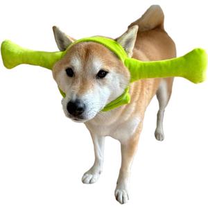 ComfyCamper Dog Green Ears Alien Headpiece - XXS Small Medium XLarge XXL Cosplay Halloween Costumes Christmas, L