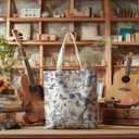 Horaldaily Canvas Tote Bag,Reusable Shoulder Tote Bag for Women Lady Casual Vacation, Shopping, Work, Gym