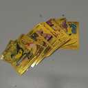 55 PCS Gold Cards Packs Rare Golden Cards Deck Box Gold Foil Card for Fans/Kids/Collectors Gifts (No Duplicates)