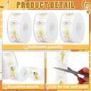 3 Rolls 75 Yards Drill Team Homecoming Mum Ribbons Gold Foil Sports Ribbon Crafting Sewing DIY Crafts Drill Team Cheerleader Gifts for Homecoming Week Party Decorations