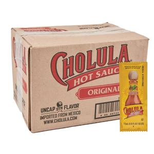 Cholula Original Hot Sauce Packets, 200 count - One 200 Count Individual Hot Sauce Packets with Mexican Peppers and Signature Spice Blend, Perfect Single-Serve Size for Delivery and Takeout, BBD: SEP 09/2026