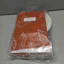 Fall Pumpkin Dinnerware Decorations,142pcs Thanksgiving Fall Leaves Tableware Include Pumpkin Plates and Napkins Cups Tablecloth Banner for Harvest Autumn Party