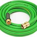 HQMPC Garden Hose Garden Water Hose 5/8"ID 30 ft Durable PVC Non Kinking Heavy Water Hose with Brass Hose Fittings (5/8"IDx30'(30 FEET))