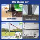 Professional Volleyball Net Set Heavy Duty for Outdoor Backyard Portable with Aluminum Scoring Poles, 20ft/32ft Optional Nets System, Adjustable Regulation Height