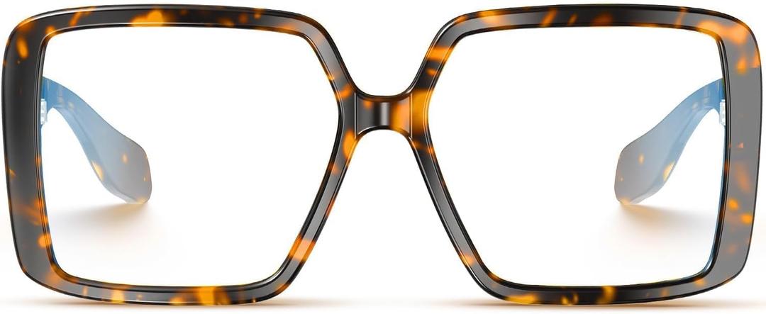 VISOONE Oversized TR90 Blue Light Blocking Glasses Fashion Accessories Non Prescription for Women Harvard