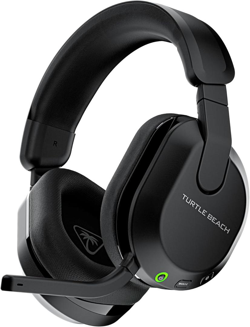 Turtle Beach Stealth 600 Wireless Multiplatform Amplified Gaming Headset for PC, PS5, PS4, Mobile Bluetooth, 80-Hr Rechargeable Battery, Noise-Cancelling Flip-to-Mute Mic, 3D Audio, Black 